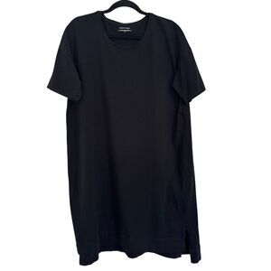 EILEEN FISHER Women’s Size LARGE Short Sleeve Organic Cotton Dress Minimalist